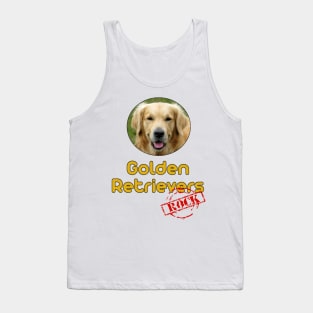 Golden Retrievers Rock! Tank Top